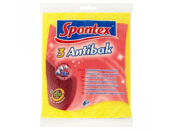 Spontex Antibak Антибактериальной грибное кухонное полотенце, 3 шт